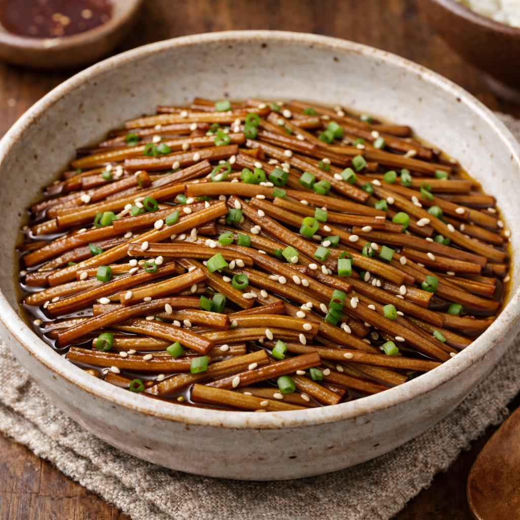 Braised burdock