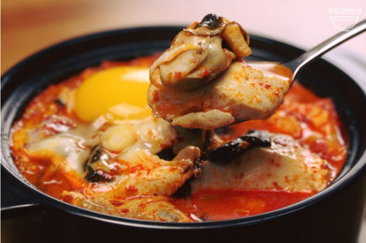 생굴 순두부 찌개