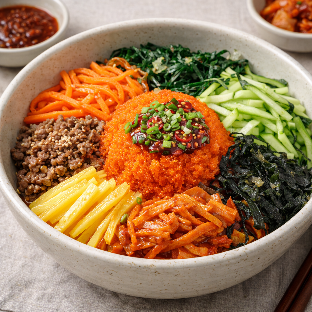날치알비빔밥