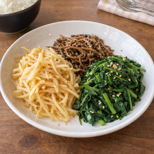 삼색나물(도라지, 고사리, 시금치)