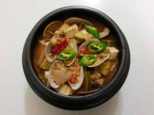 바지락 된장찌개